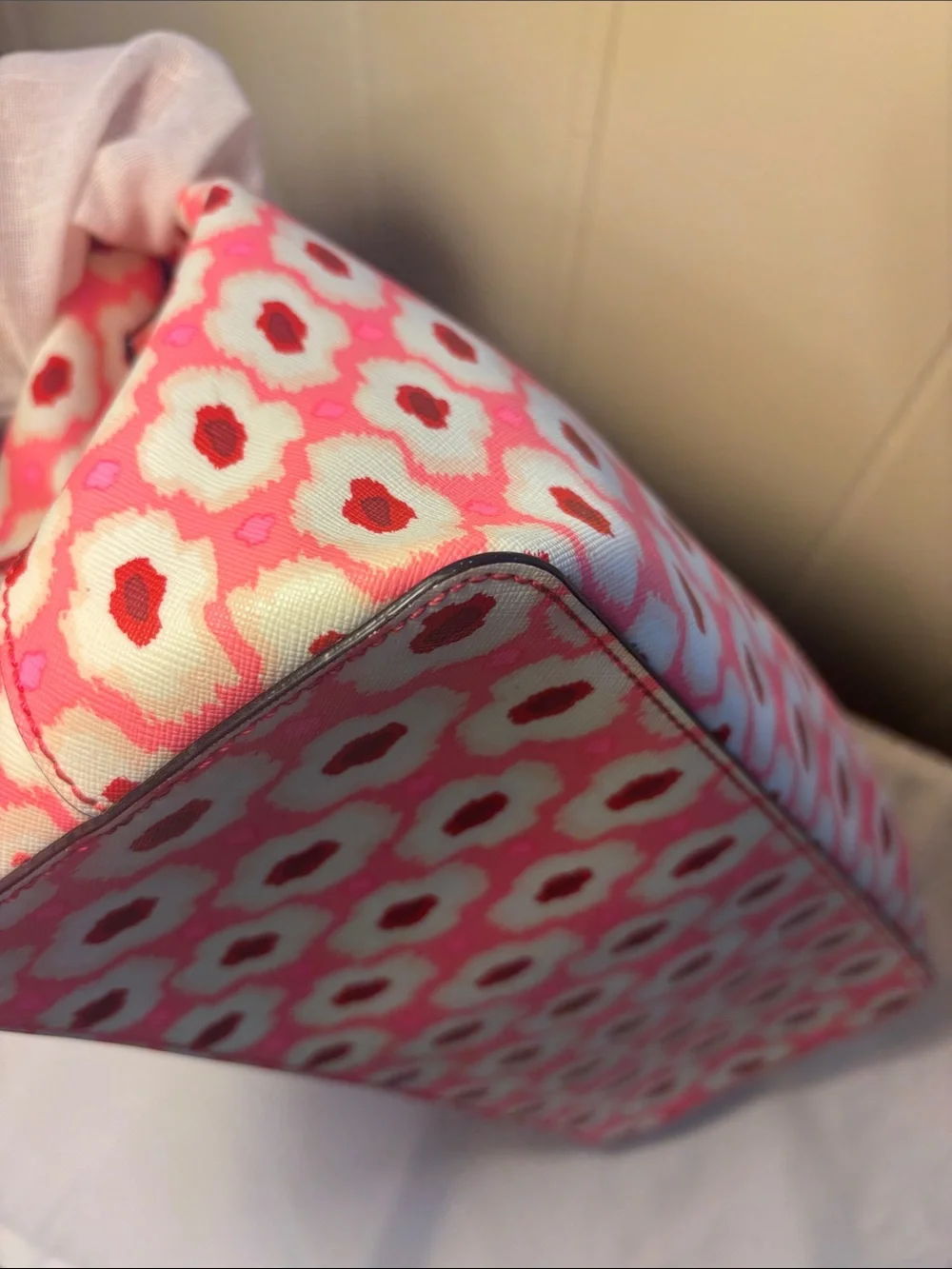 NWOT Kate Spade Laurel Way Evangelie Satchel - Ikat Posy PinK - Full Set!